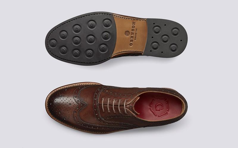 Grenson Stanley Mens Brogues - Brown Dainite Sole PE8956